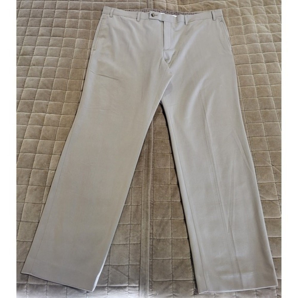 Lauren Ralph Lauren Comfort Wool Chino Pants 40x30 Men Flat Front Tan
